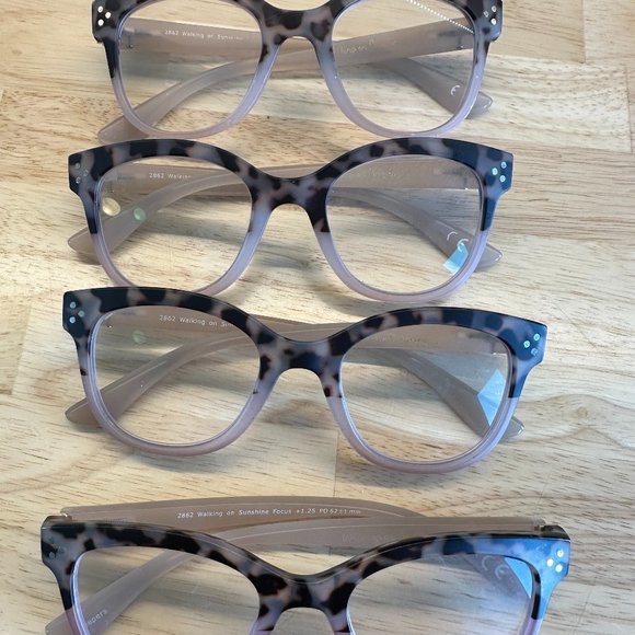 Peepers (4 Pairs) - Tortoise Shell Reading Glasses-blue Light Focus Lenses +1.25 - Picture 1 of 4